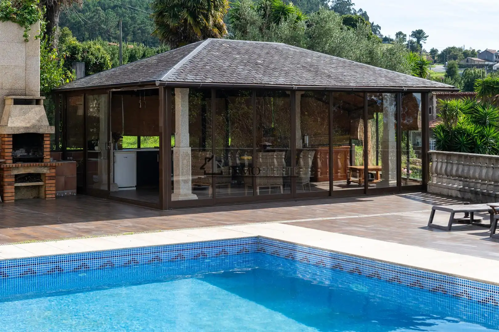 Swimming pool of Houses for sale in Vilagarcía de Arousa  with Private garden