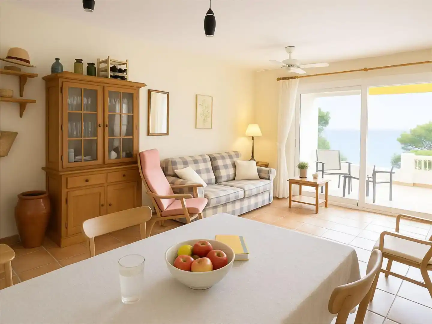 Esszimmer von Wohnungen zum Verkauf in Capdepera mit Klimaanlage, Schwimmbad und Balkon