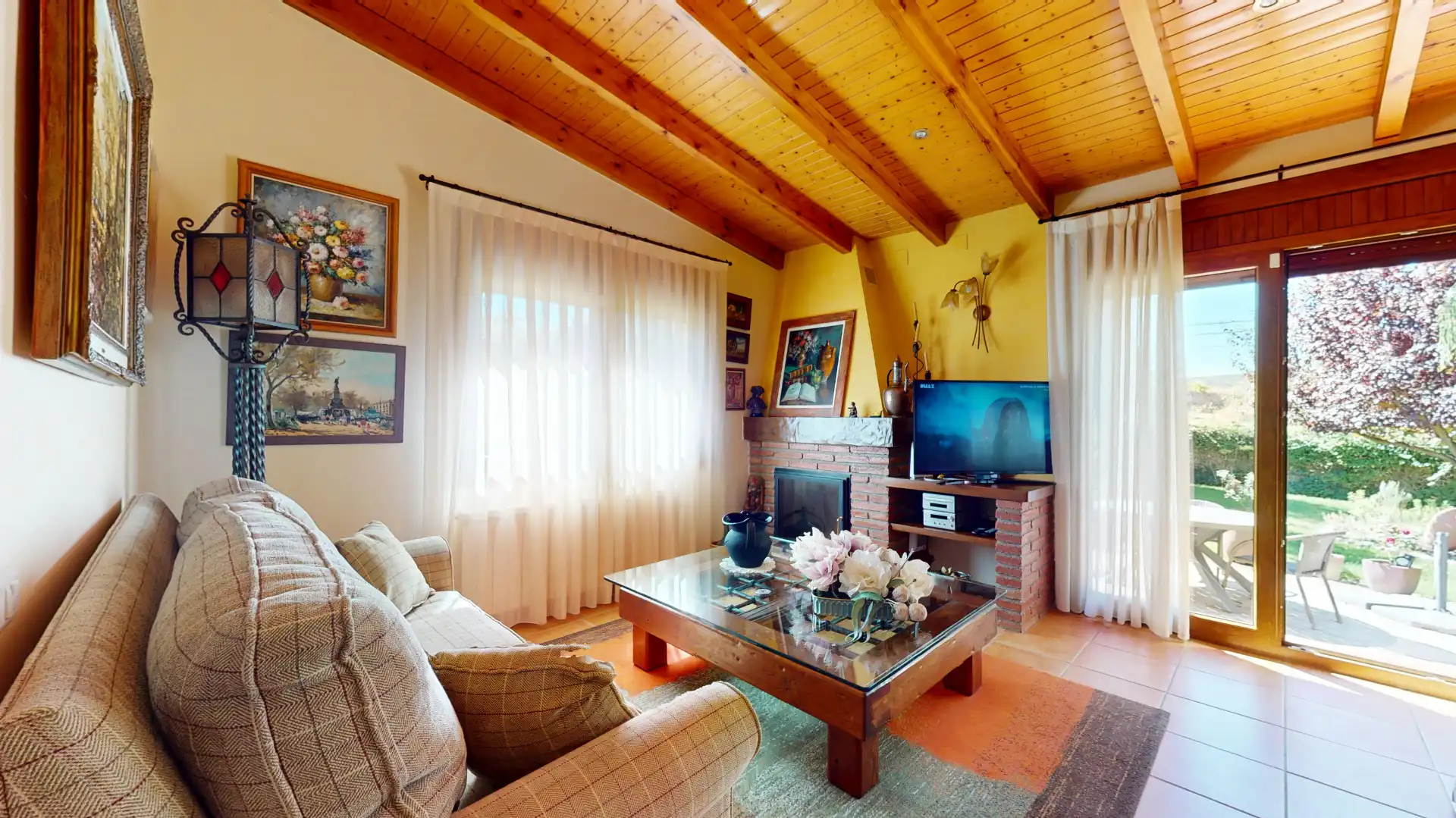 Living room of Houses for sale in Prades  with Heating, Private garden and Terrace