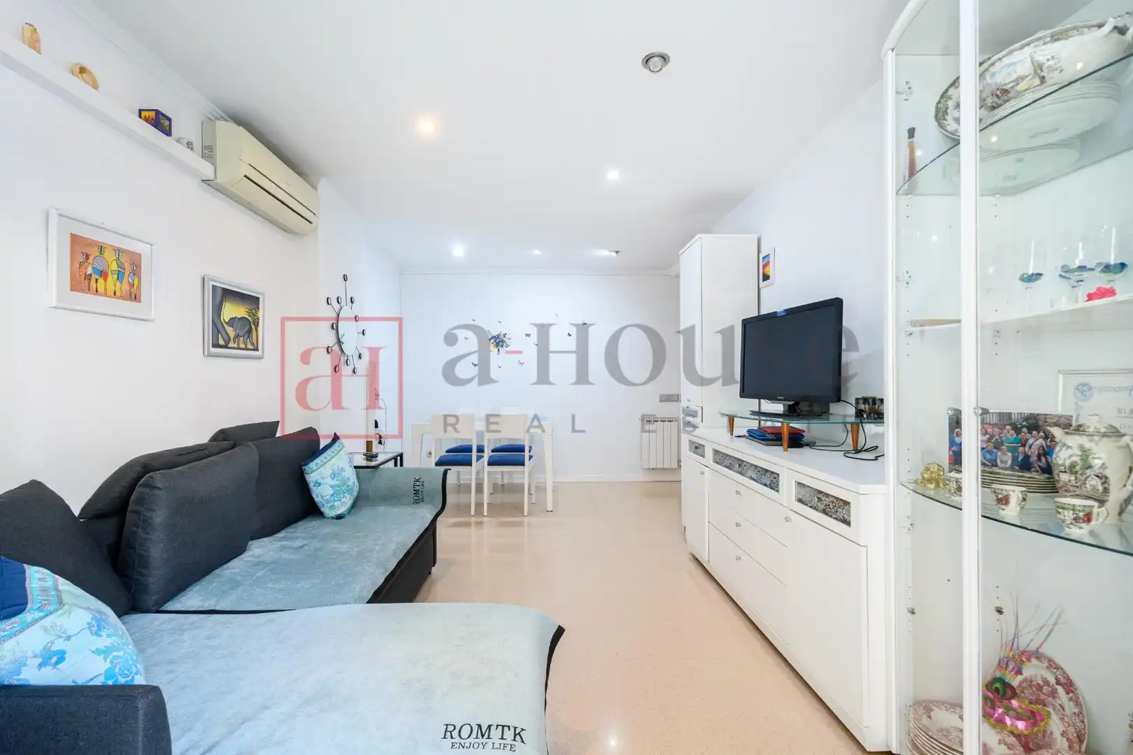 Living room of Flat for sale in Barcelona  with Air Conditioner, Heating and Terrace