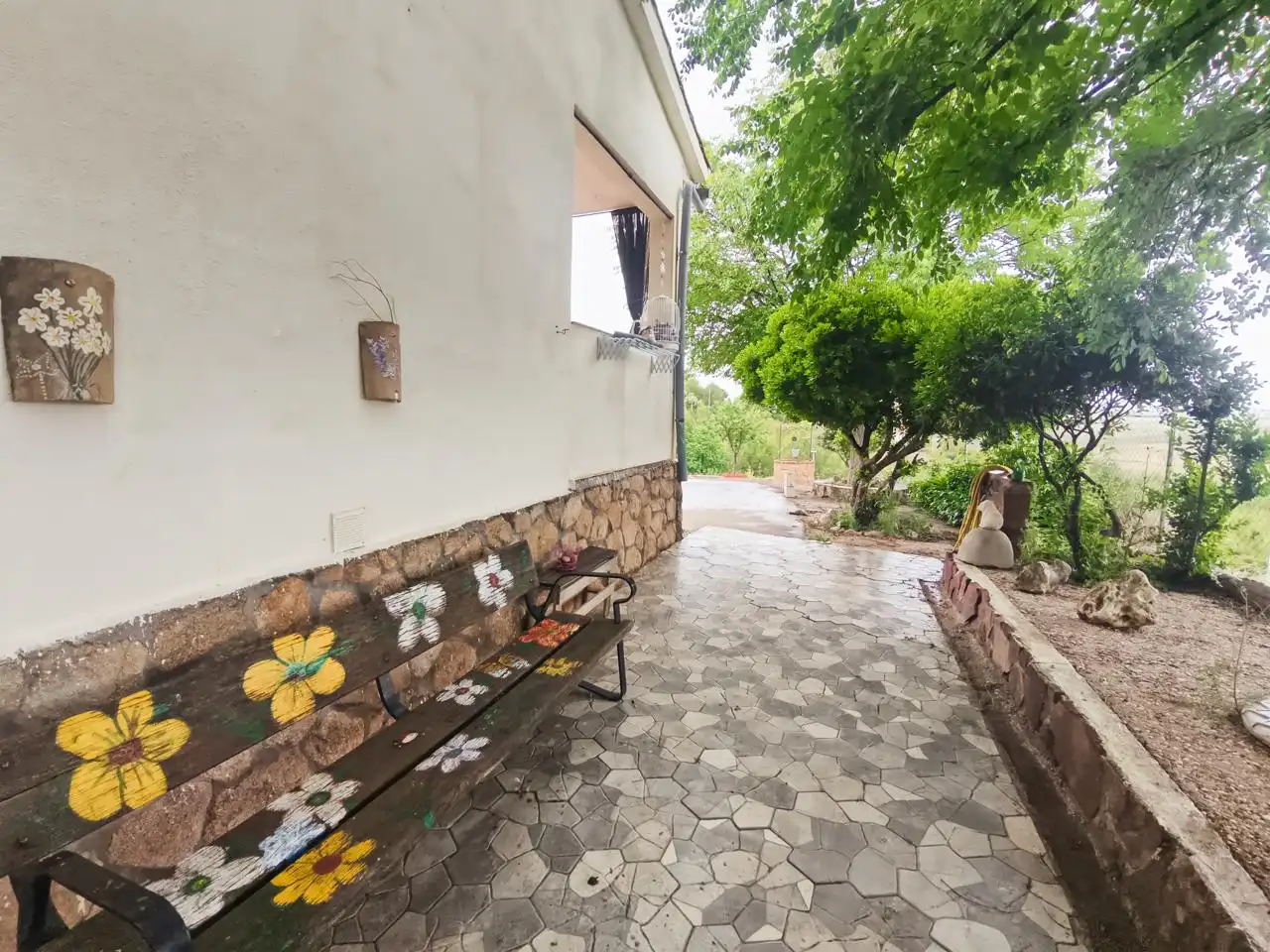 Terraza de Casa o chalet en venta en Barajas de Melo con Aire acondicionado, Calefacción y Jardín privado