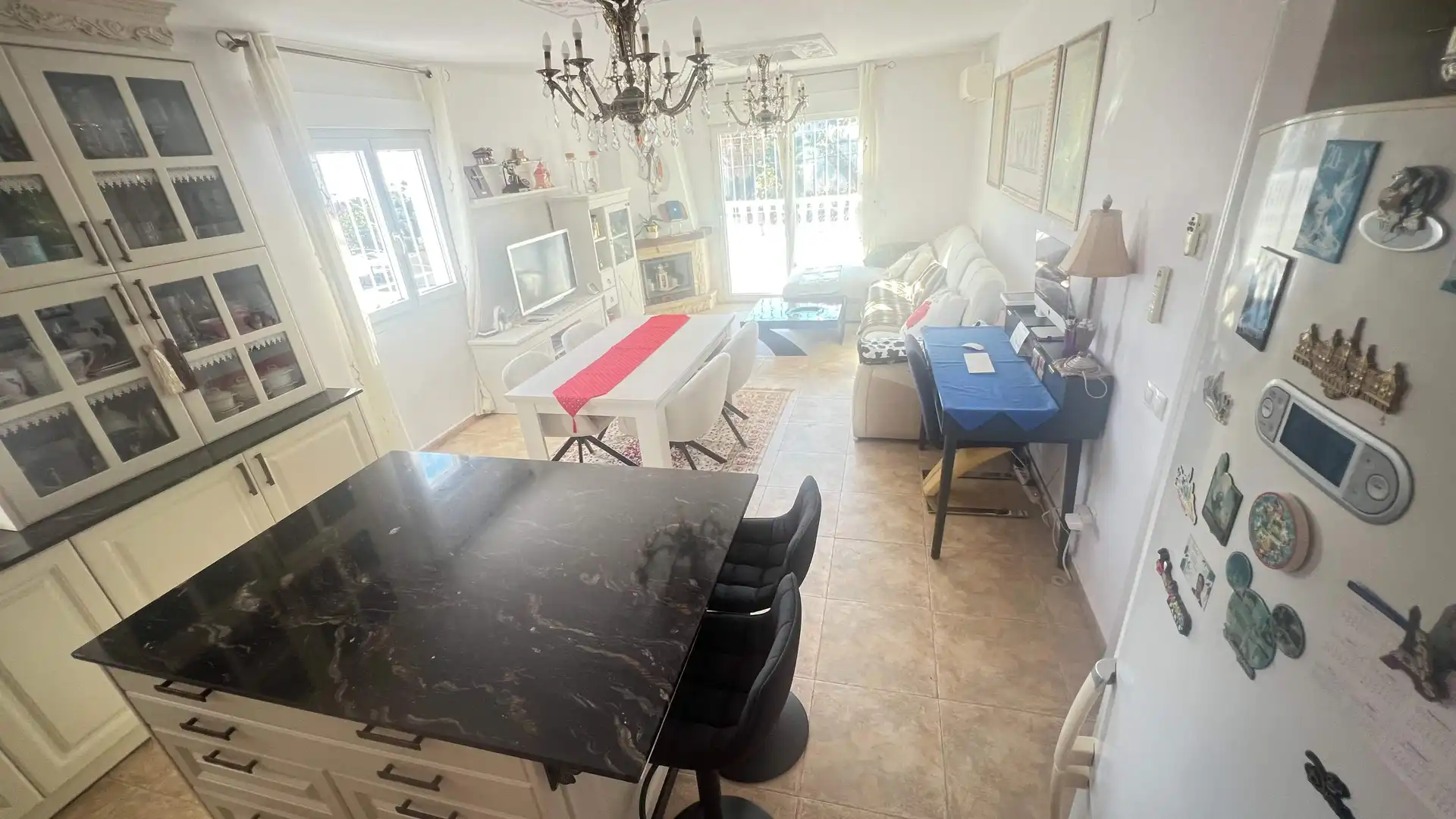 Vista exterior de Casa o chalet en venta en La Nucia con Aire acondicionado, Jardín privado y Terraza