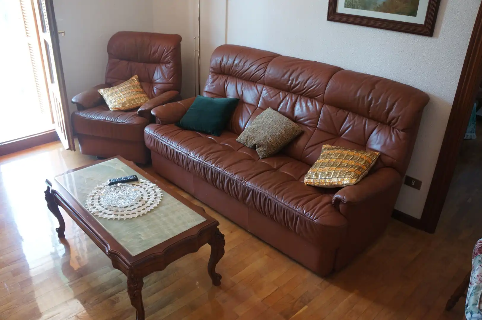 Sala de estar de Casa o chalet en venta en Fuenmayor con Calefacción y Terraza