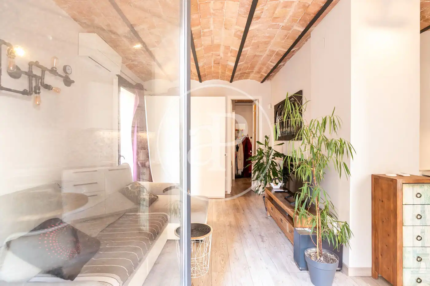 Sala de estar de Piso en venta en Barcelona con Aire acondicionado, Calefacción y Amueblado