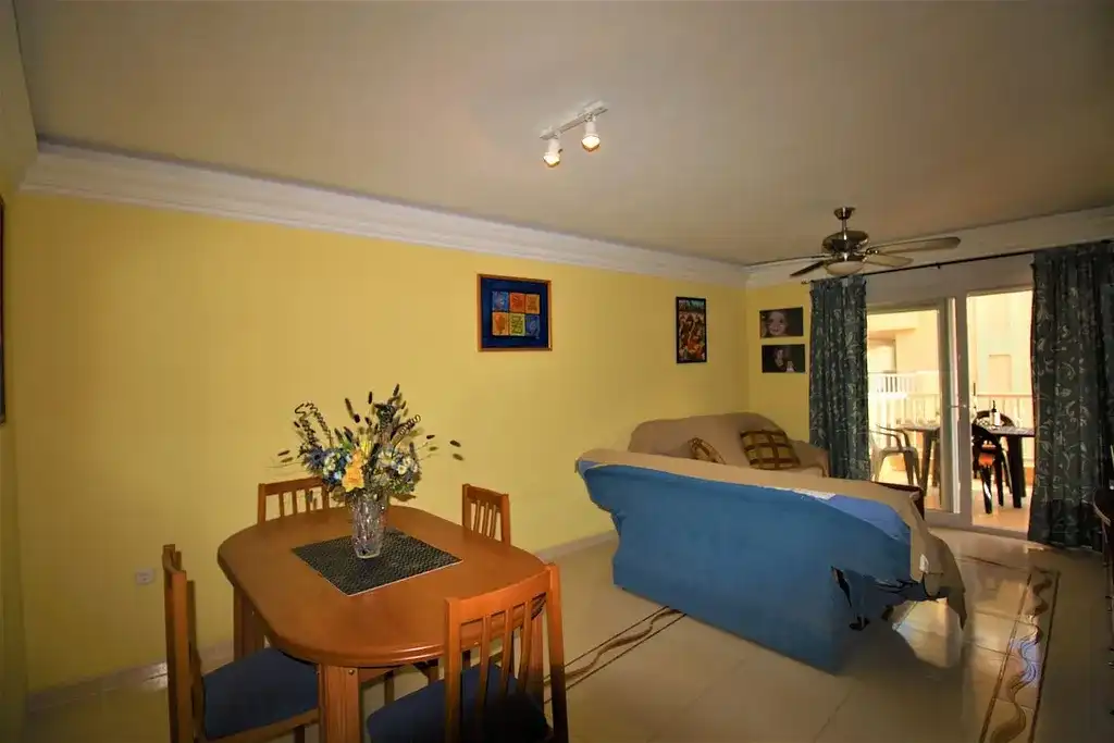 Menjador de Apartament en venda en La Manga del Mar Menor amb Aire condicionat, Calefacció i Terrassa