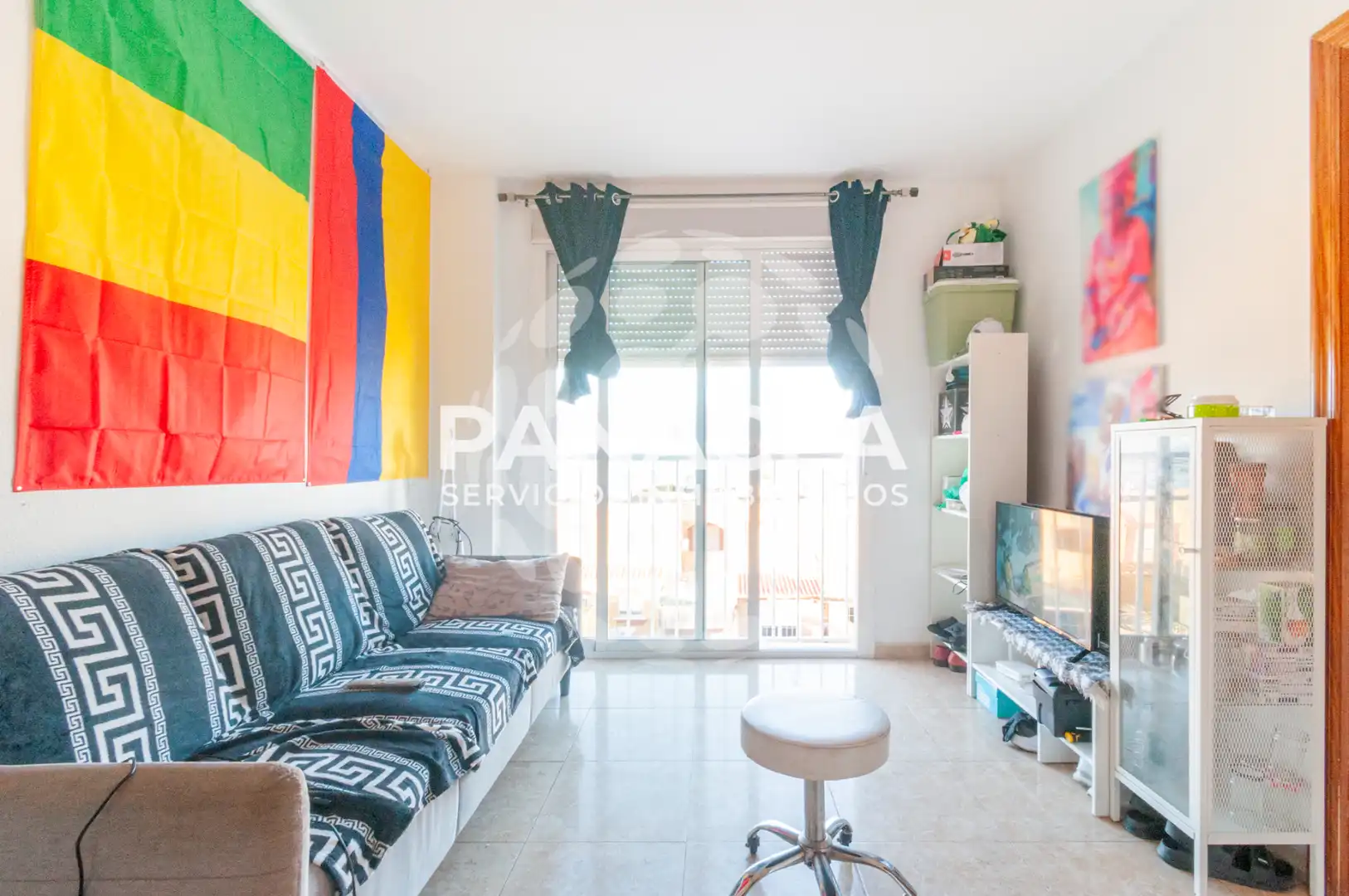 Bedroom of Flat for sale in Roquetas de Mar  with Furnished, Washing machine and TV