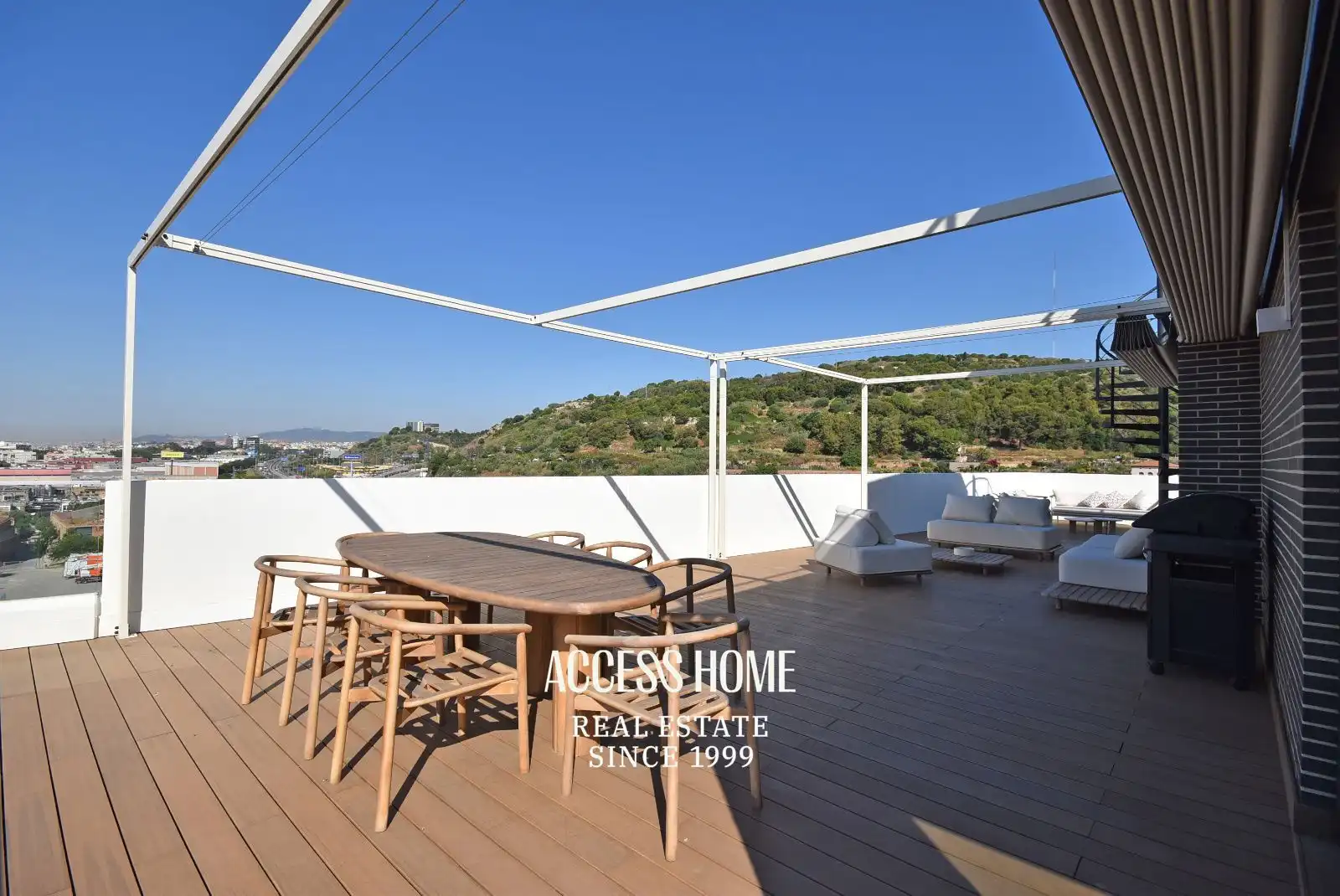Terrasse von Dachboden zum Verkauf in Montgat mit Klimaanlage, Heizung und Terrasse