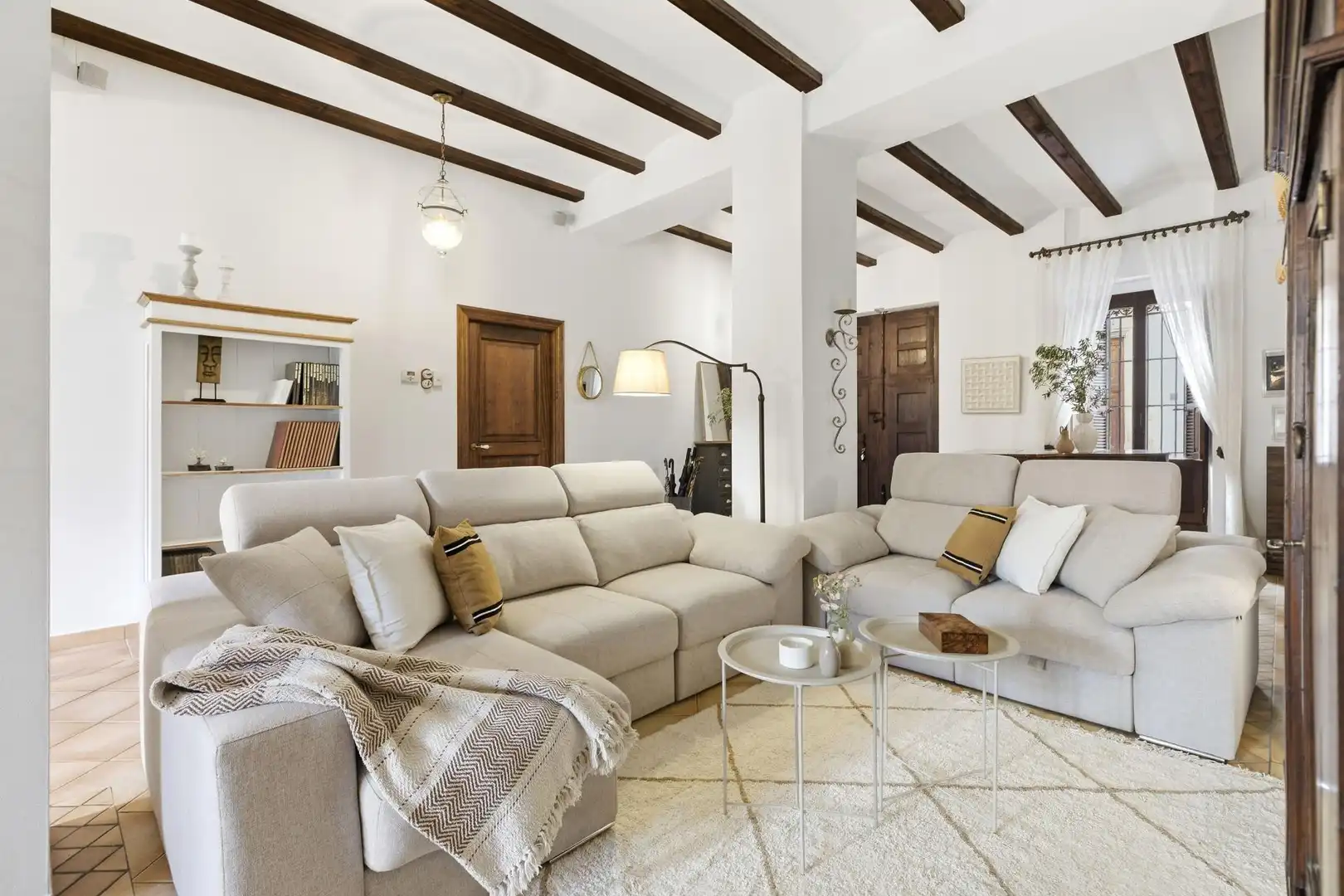 Sala de estar de Casa o chalet en venta en Jávea / Xàbia con Calefacción, Jardín privado y Terraza