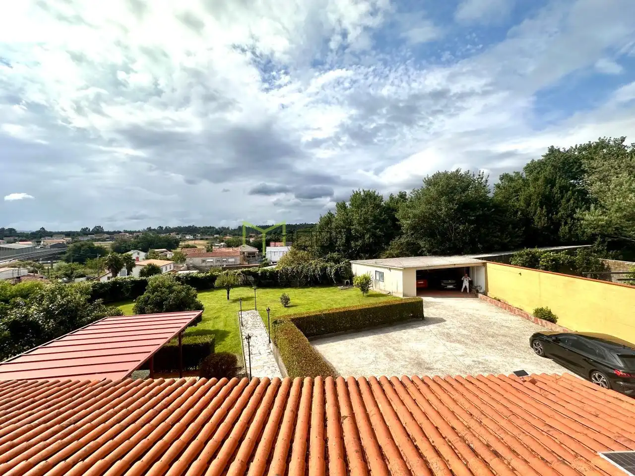 Terrassa de Casa o xalet en venda en Teo amb Calefacció, Jardí privat i Terrassa