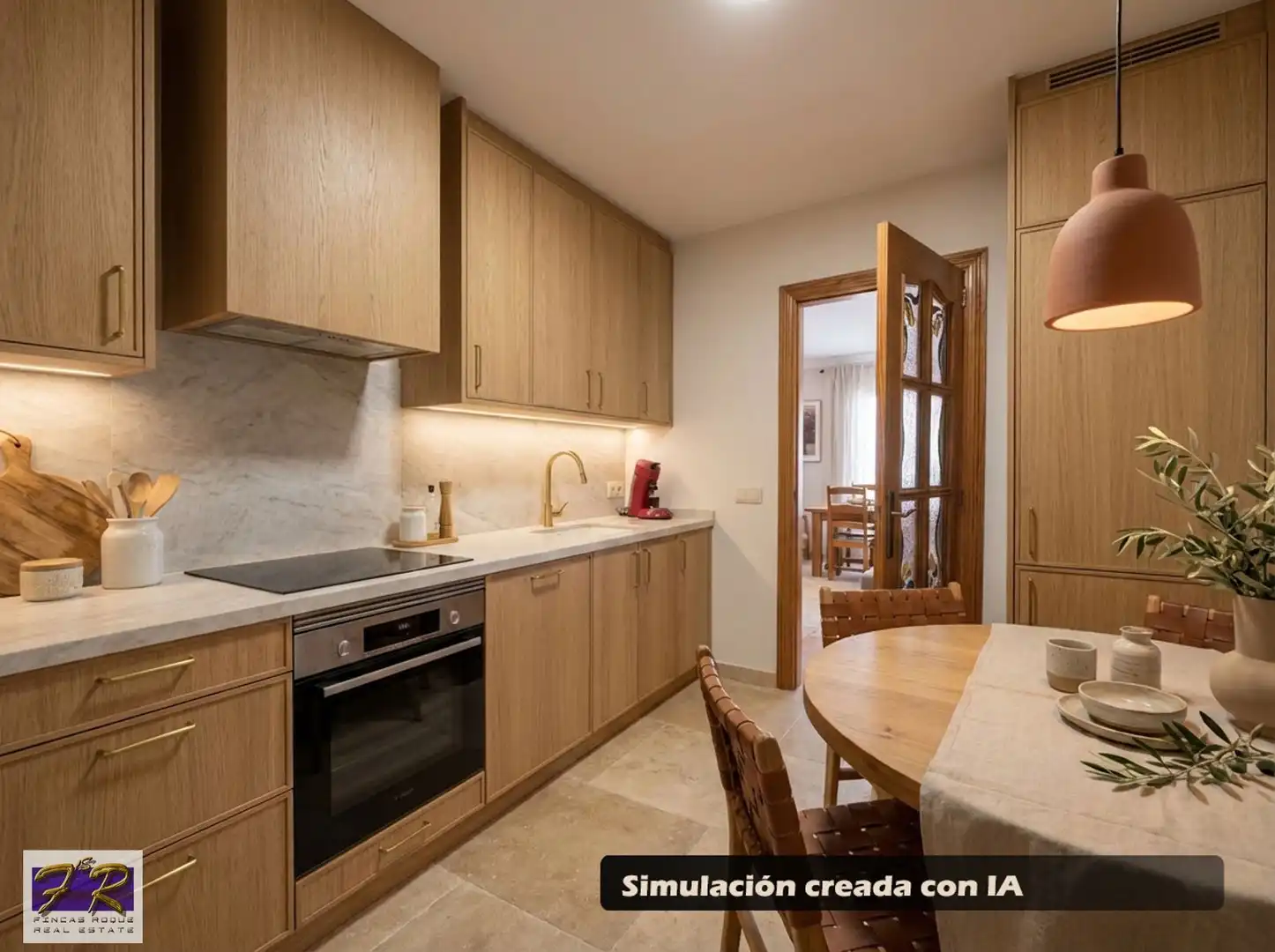 Küche von Wohnung zum Verkauf in Santa Margalida mit Klimaanlage, Heizung und Terrasse