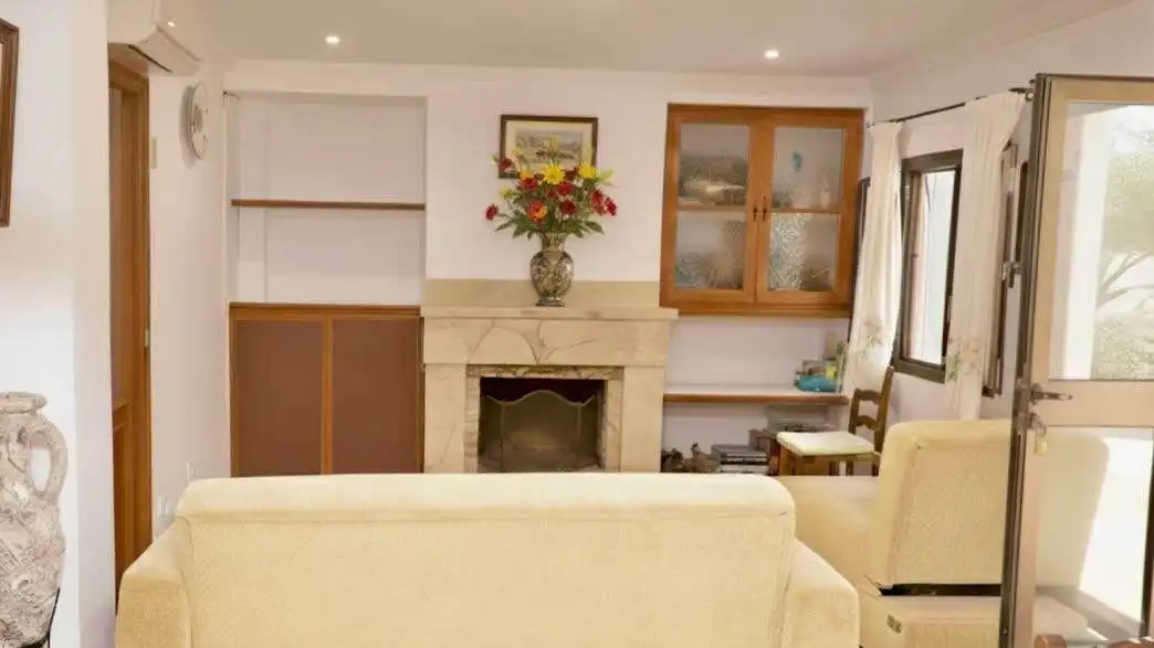Sala de estar de Finca rústica en venta en Sa Pobla con Aire acondicionado, Terraza y Amueblado