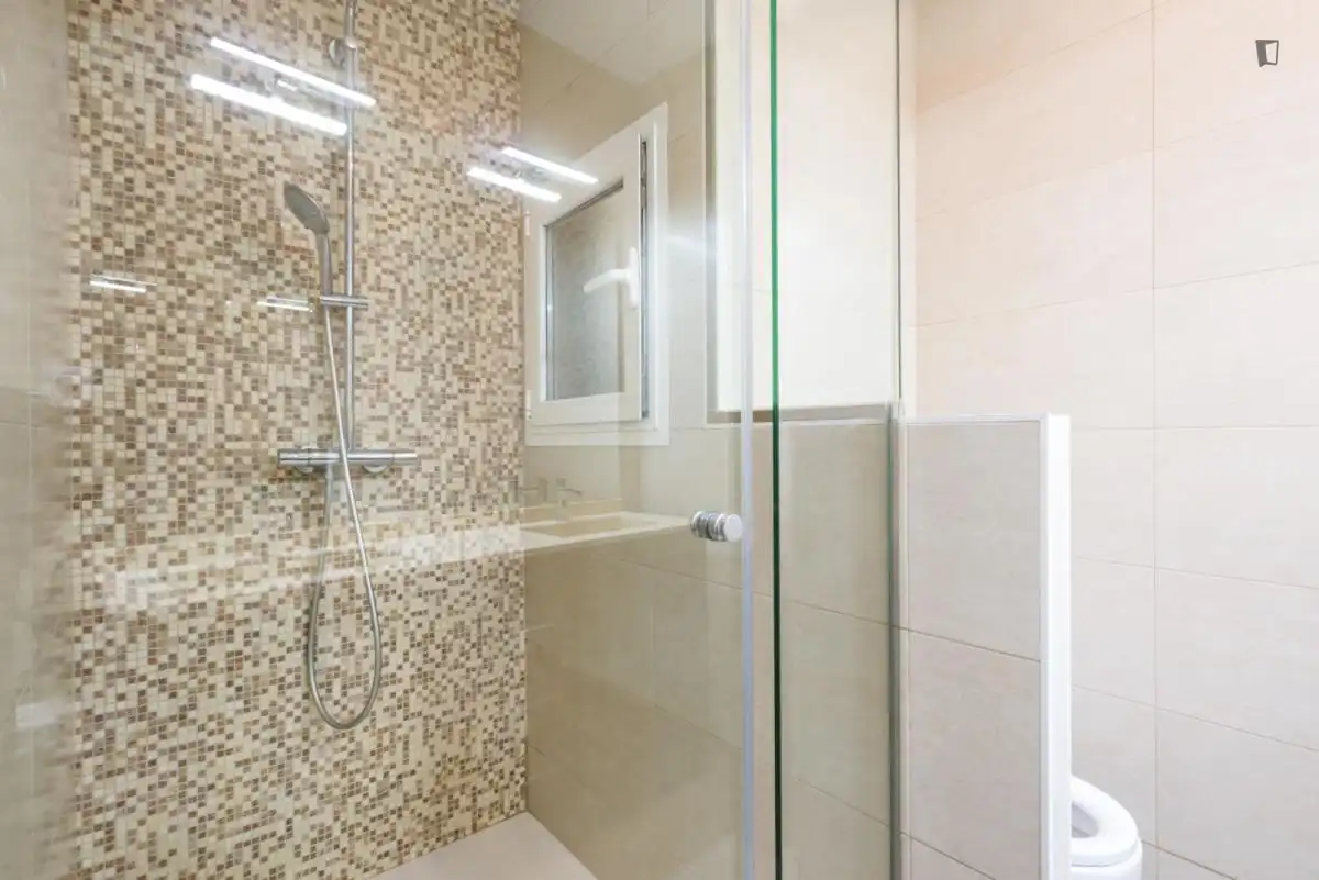 Baño de Apartamento para compartir en Madrid con Amueblado, Horno y Lavadora