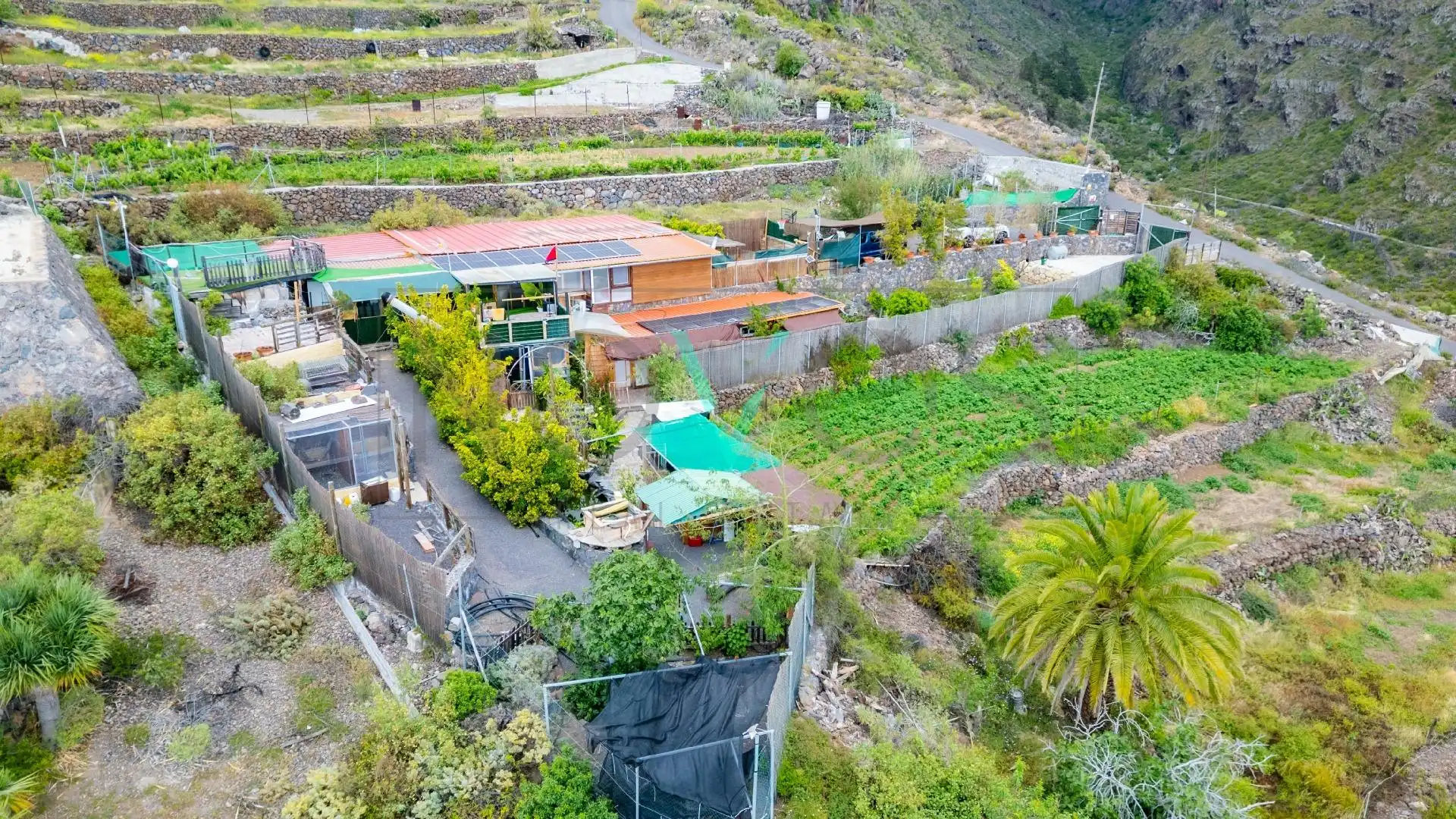 Vista exterior de Finca rústica en venda en Guía de Isora amb Aire condicionat, Jardí privat i Terrassa