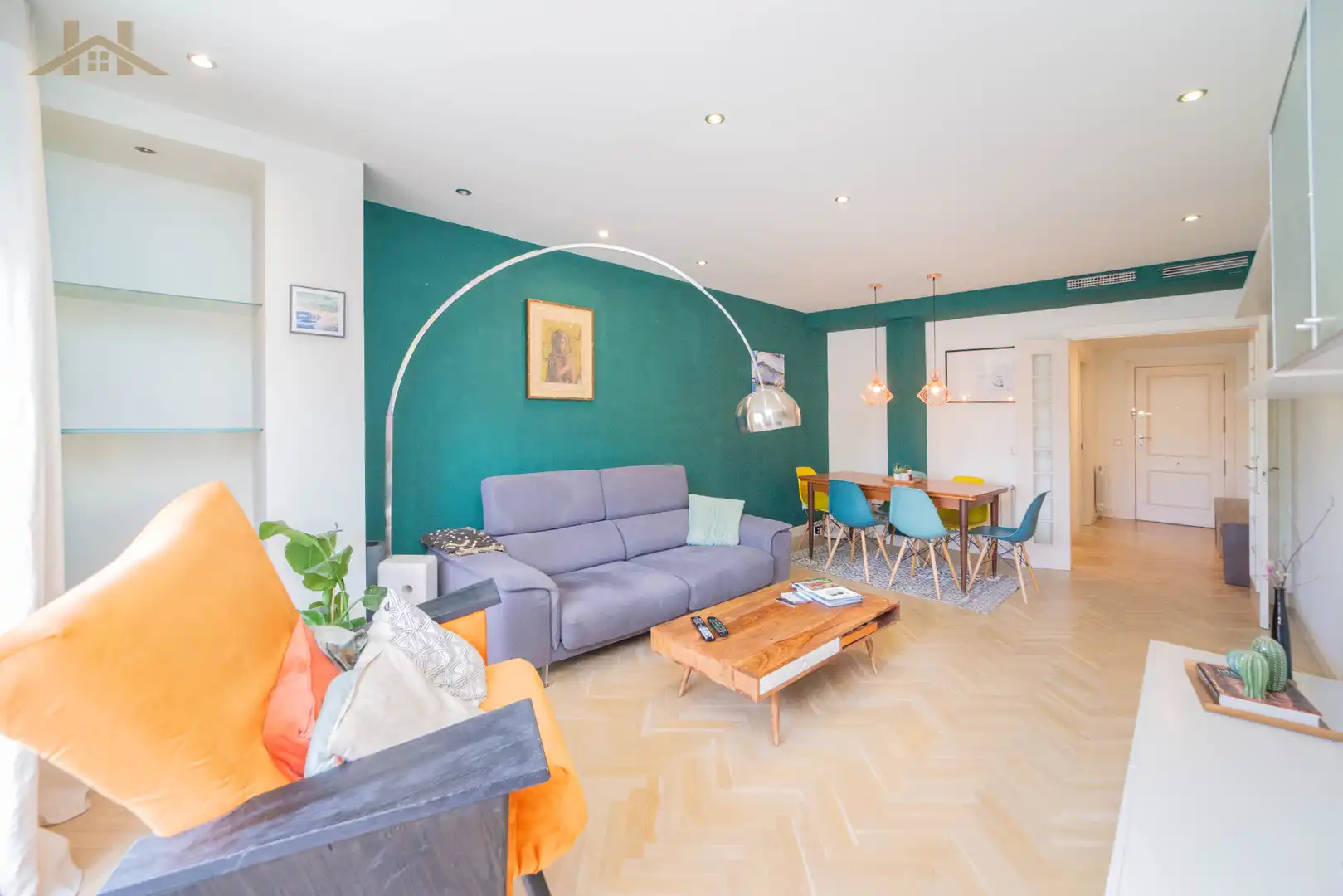 Wohnzimmer von Wohnung zum Verkauf in Boadilla del Monte mit Klimaanlage, Heizung und Terrasse