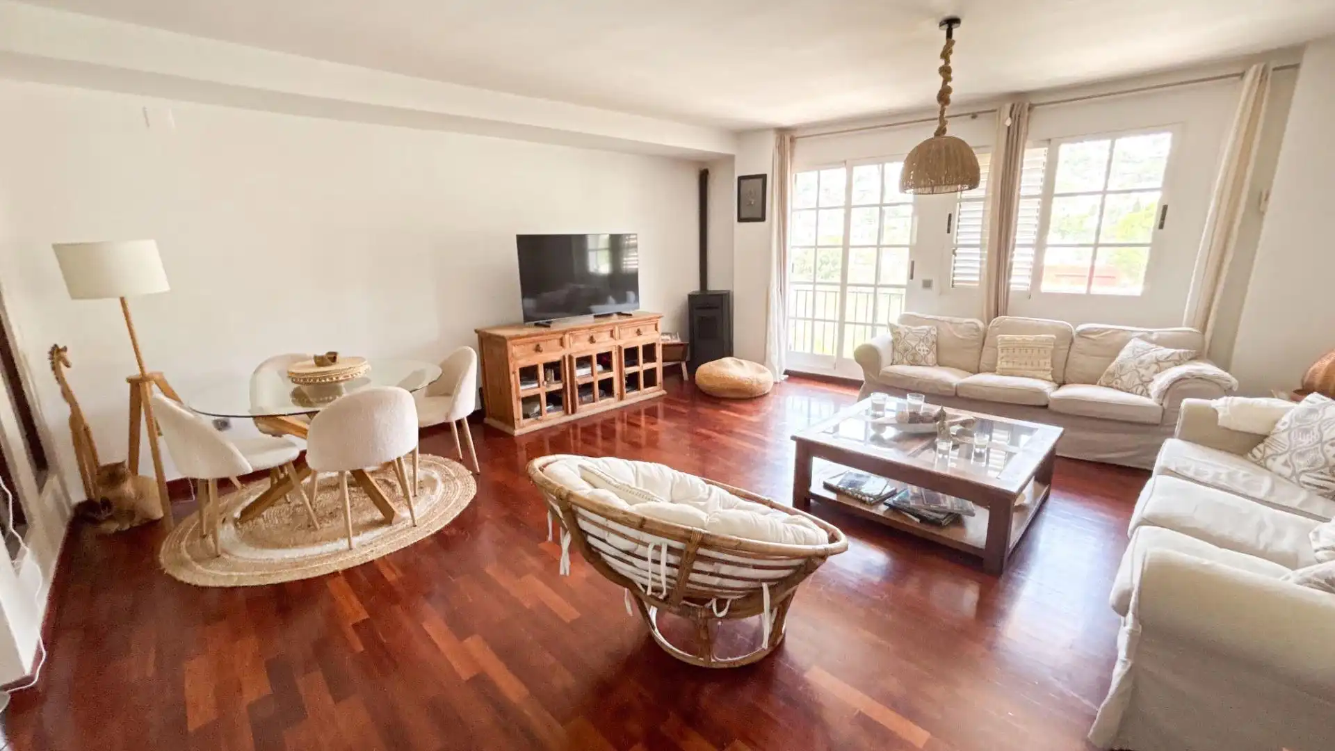 Sala d'estar de Àtic en venda en Jávea / Xàbia amb Aire condicionat, Terrassa i Moblat