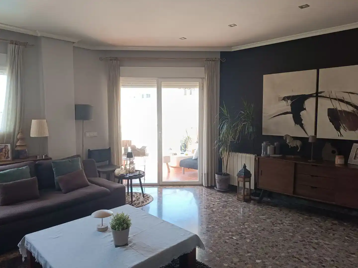 Sala de estar de Piso en venta en  Valencia Capital con Piscina y Balcón