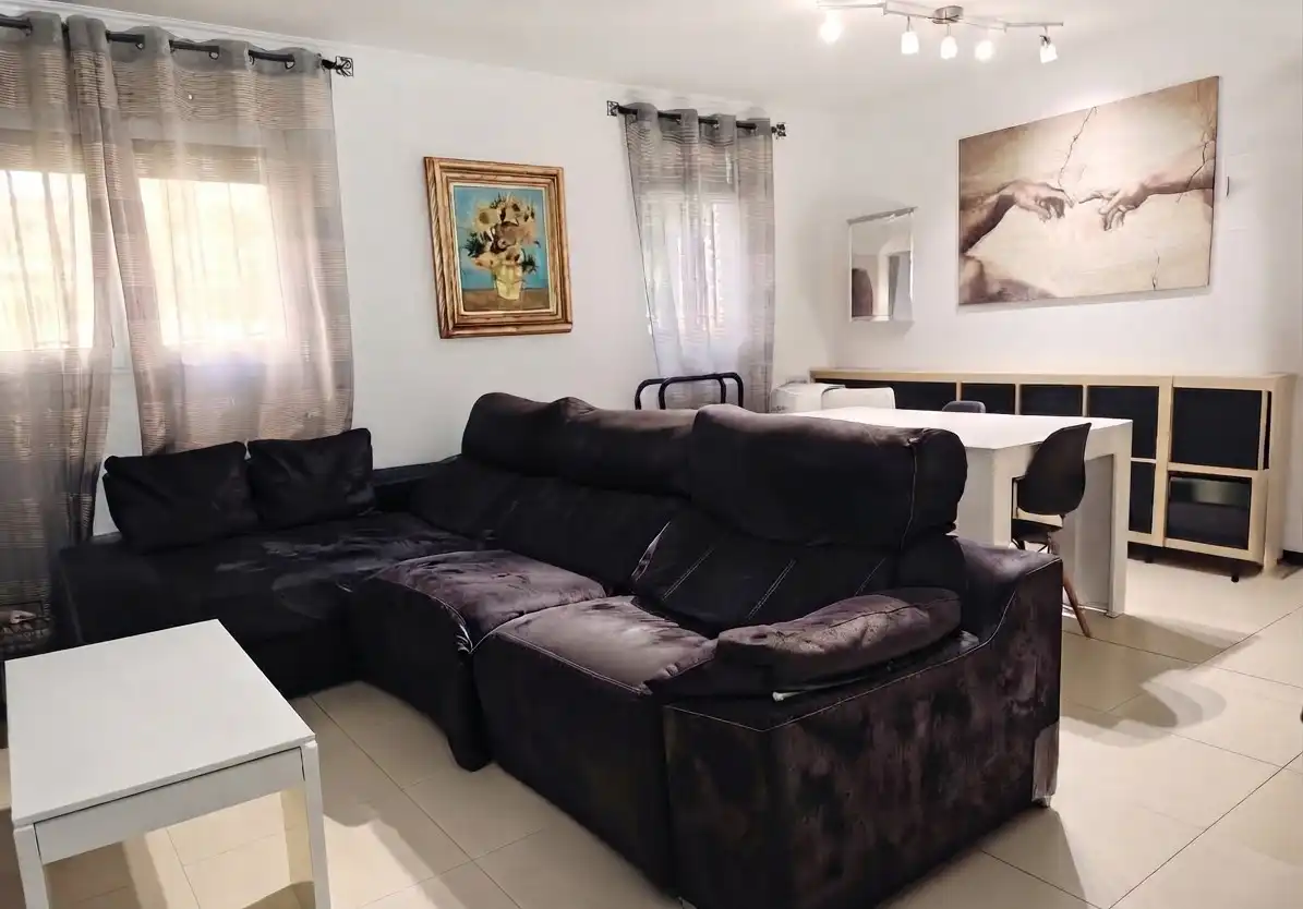 Sala d'estar de Pis en venda en Málaga amb Aire condicionat i Moblat
