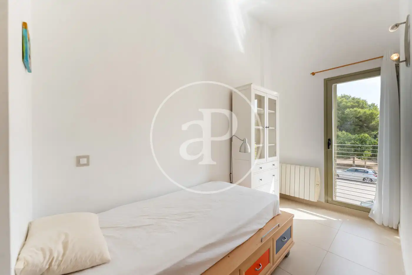 Schlafzimmer von Einfamilien-Reihenhaus zur Miete in Llucmajor mit Klimaanlage, Heizung und Privatgarten