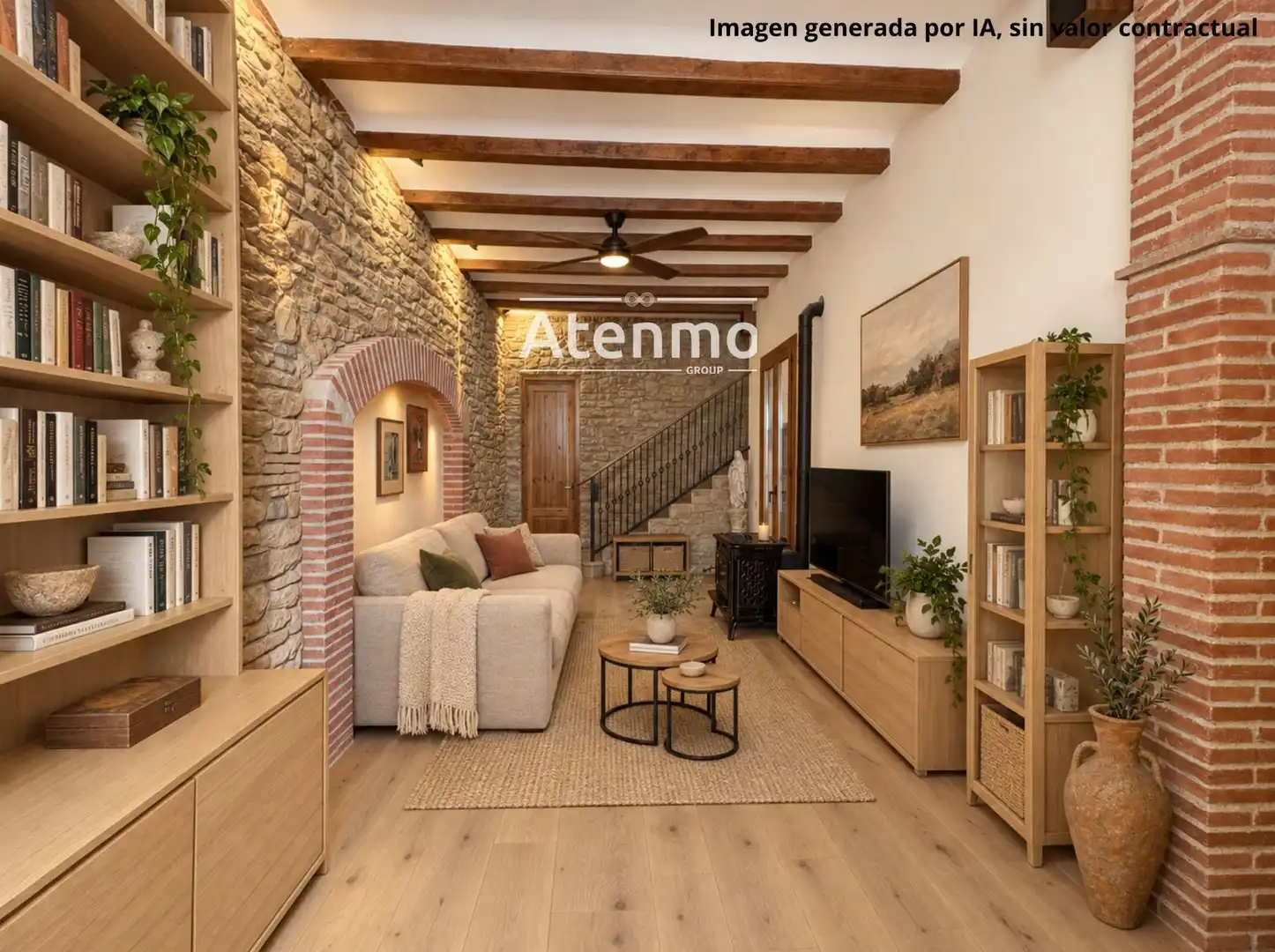 Sala de estar de Casa o chalet en venta en Barcelona con Terraza y Balcón