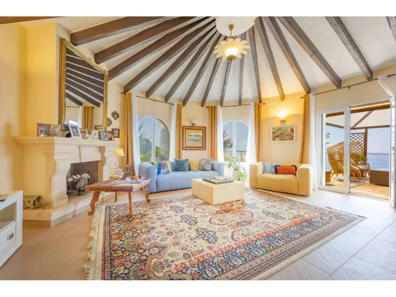 Sala d'estar de Casa o xalet en venda en Jávea / Xàbia amb Aire condicionat, Calefacció i Jardí privat