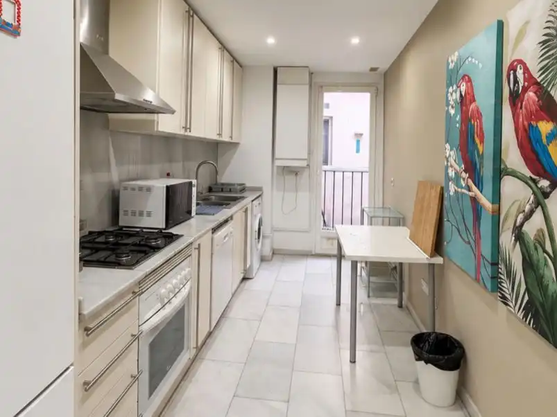 Kitchen of Flat for rent in Valencia  with Air Conditioner, Heating and Terrace
