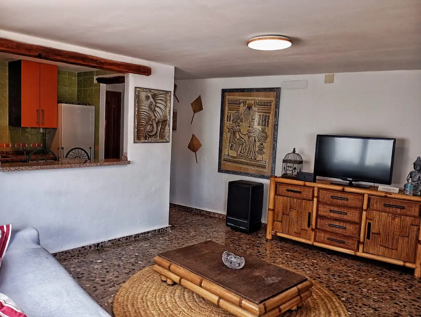 Sala de estar de Casa o chalet de alquiler en Moraira con Aire acondicionado, Calefacción y Jardín privado
