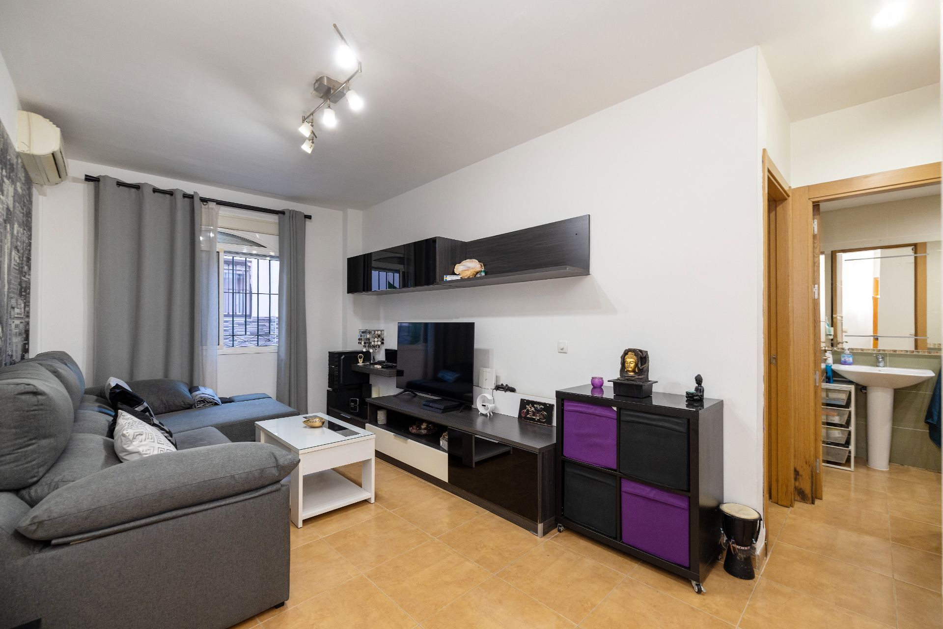 Sala d'estar de Pis en venda en Málaga Capital amb Aire condicionat, Calefacció i Traster