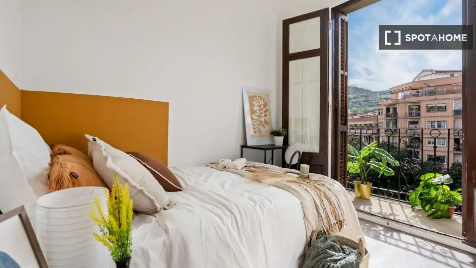 Habitación de Piso de alquiler en Barcelona con Aire acondicionado, Calefacción y Amueblado