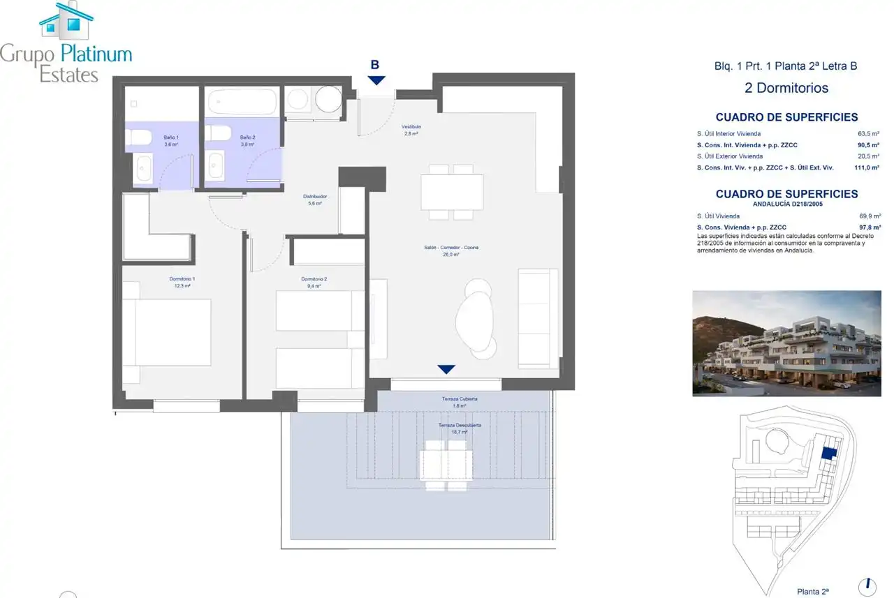 Apartament amb piscina en venda a San Juan de los Terreros, imagen 9