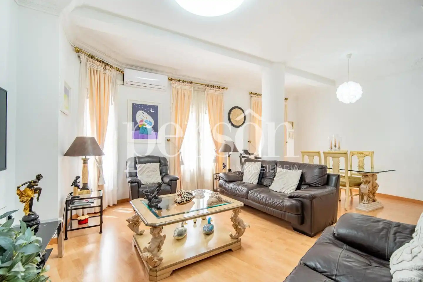 Sala de estar de Piso en venta en Valencia con Aire acondicionado y Parquet