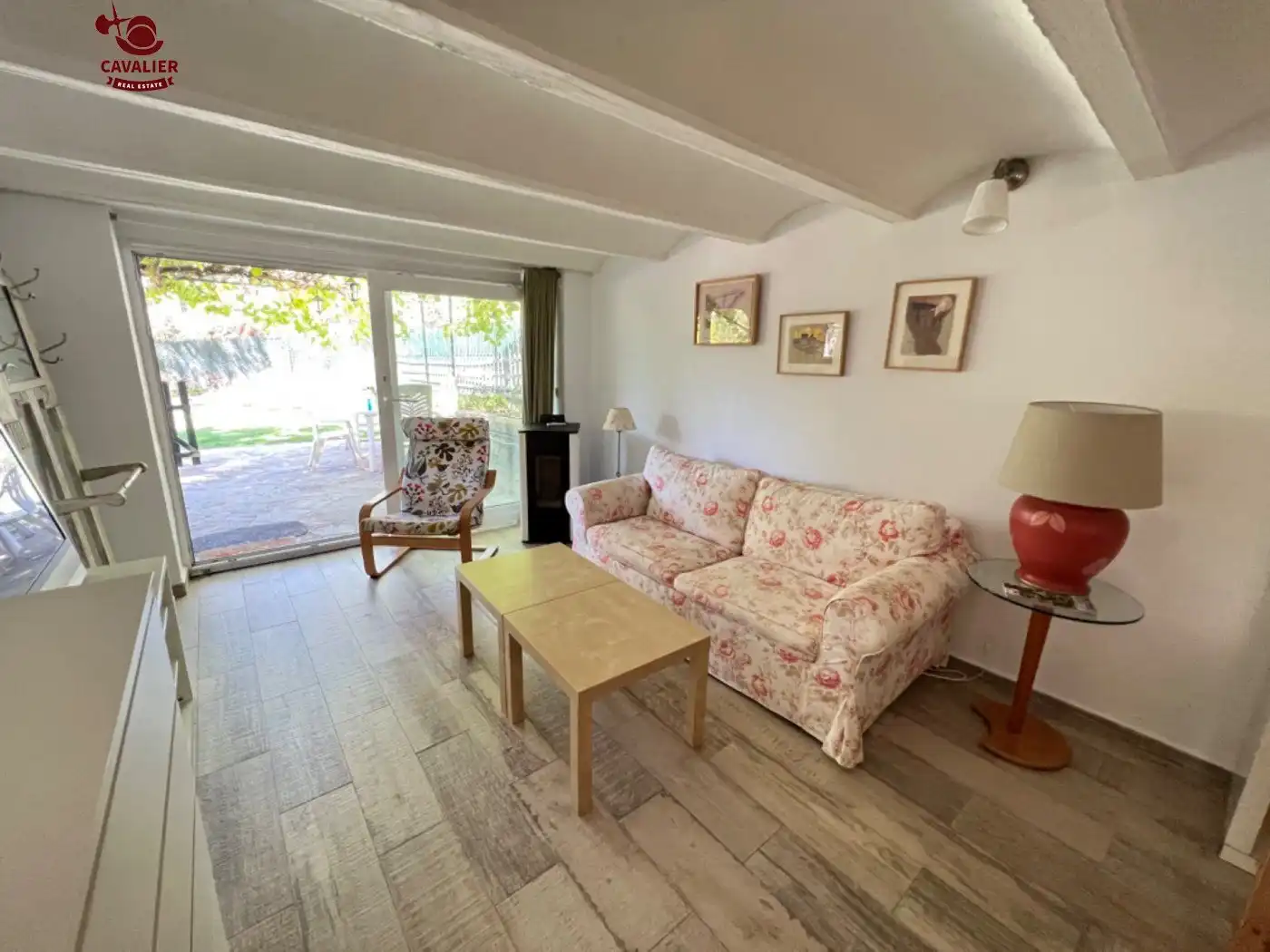 Sala d'estar de Apartament de lloguer en Los Molinos amb Calefacció, Jardí privat i Terrassa