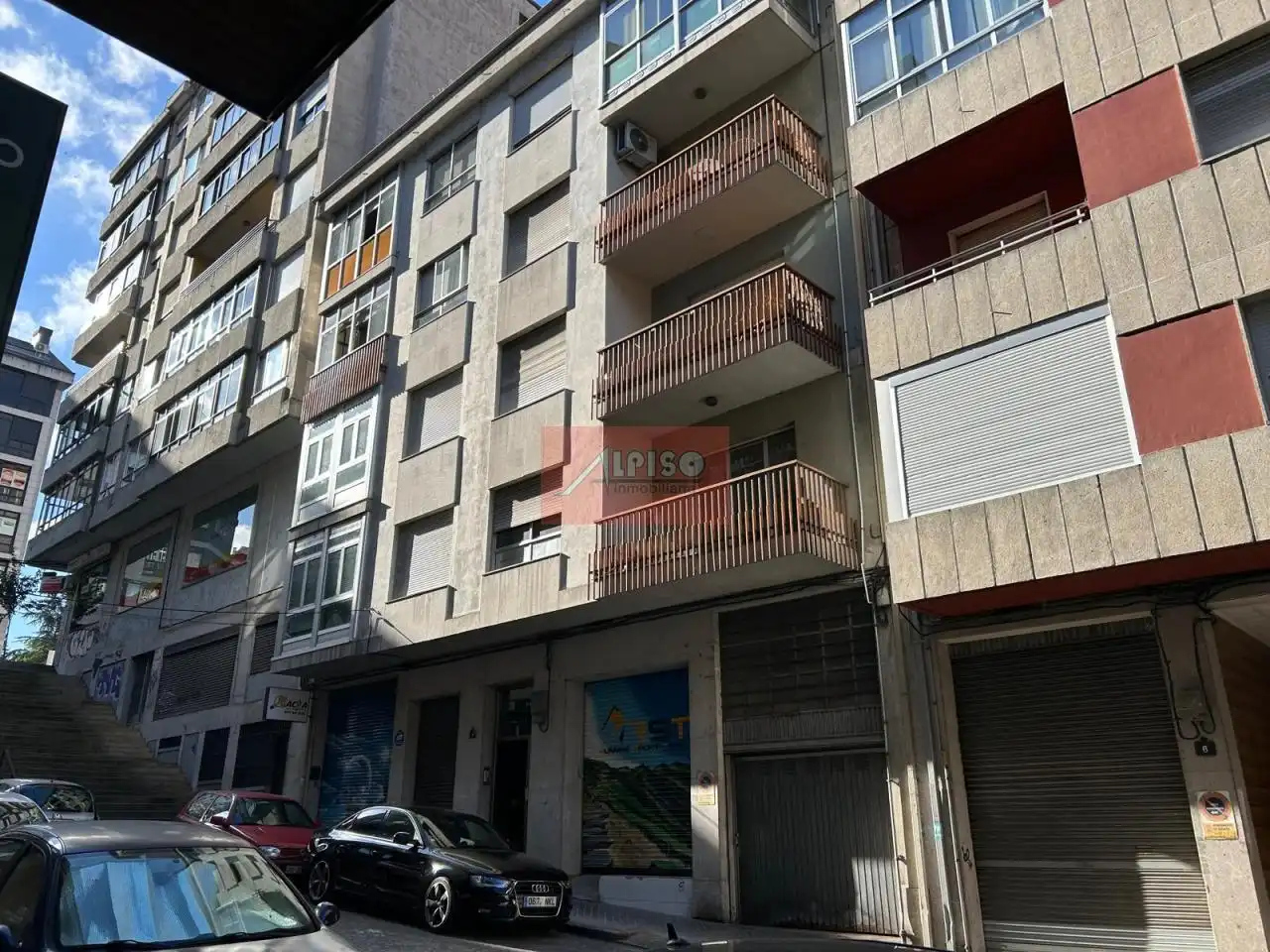 Exterior view of Flat for sale in Ourense Capital   with Heating, Parquet flooring and Terrace