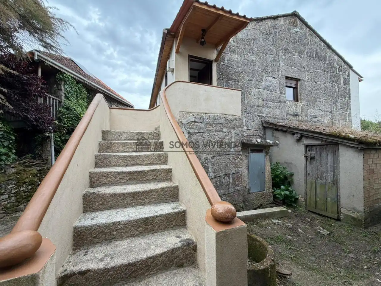 Vista exterior de Casa o chalet en venta en Punxín con Jardín privado y Balcón