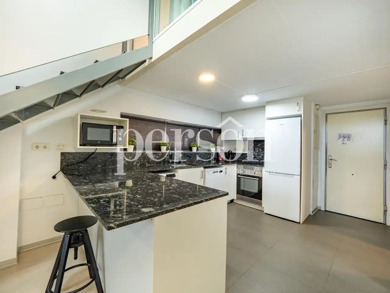 Cuina de Loft de lloguer en Valencia amb Aire condicionat, Calefacció i Terrassa