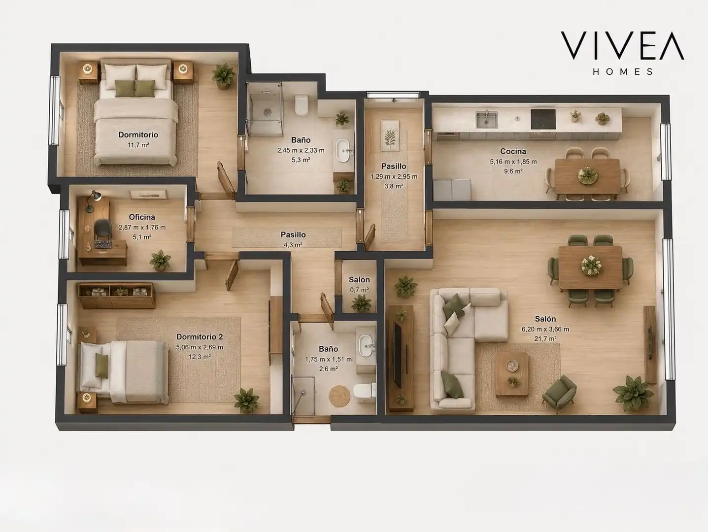 Flat for sale in Sabadell  with Air Conditioner, Heating and Parquet flooring
