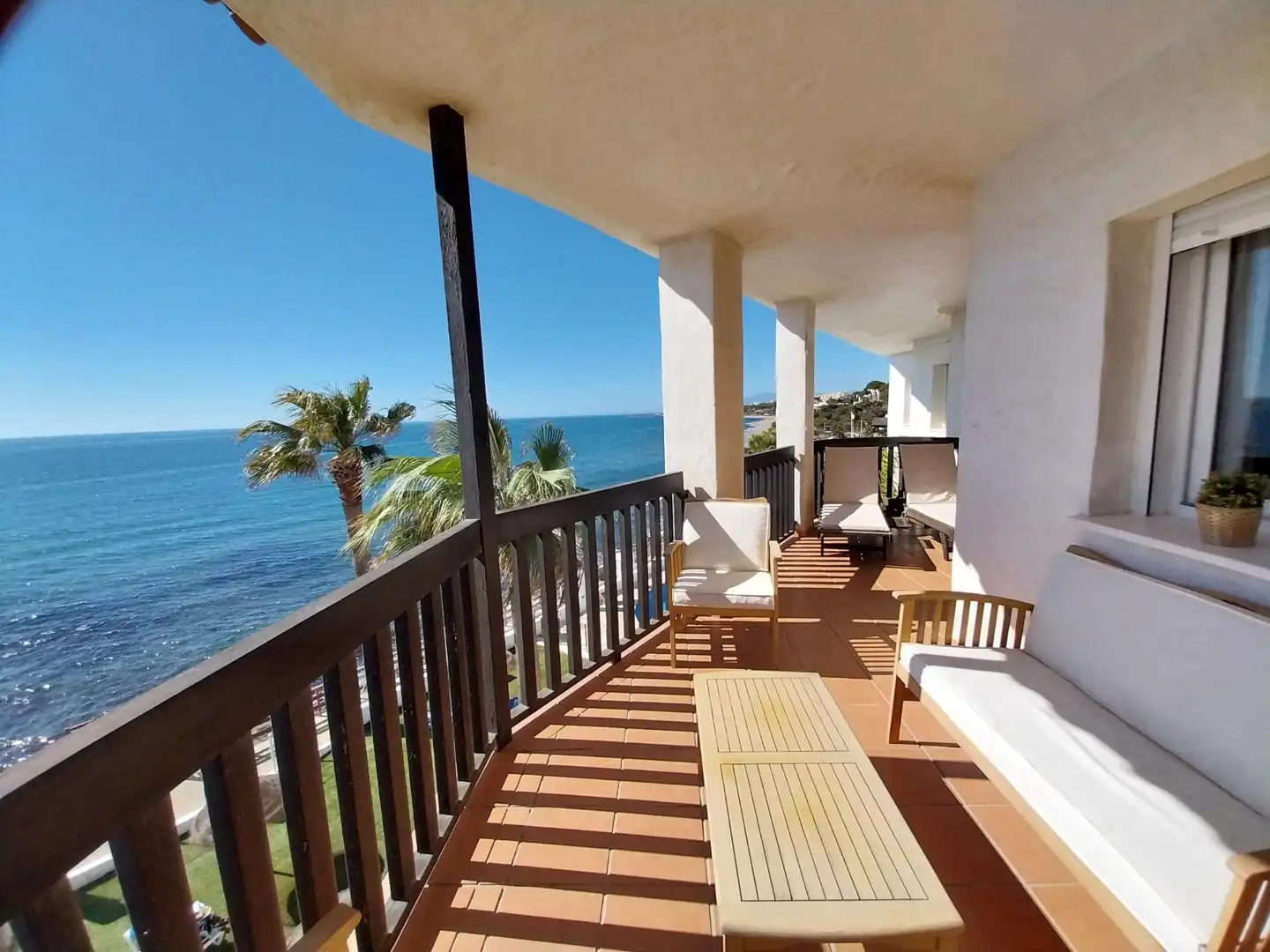 Terrasse von Wohnungen zur Miete in Mijas mit Heizung, Privatgarten und Terrasse