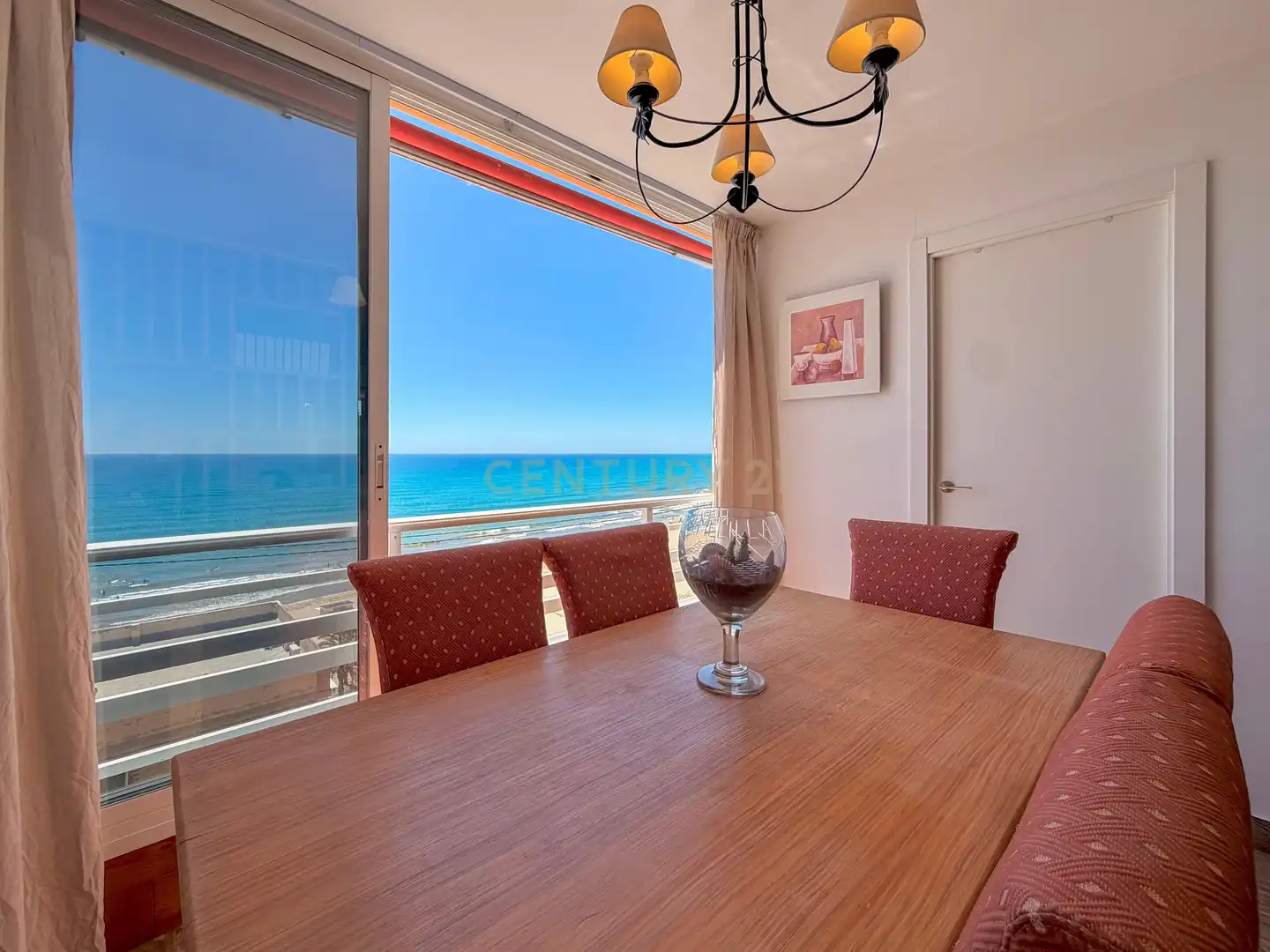 Dining room of Flat for rent in El Campello  with Air Conditioner, Oven and Washing machine