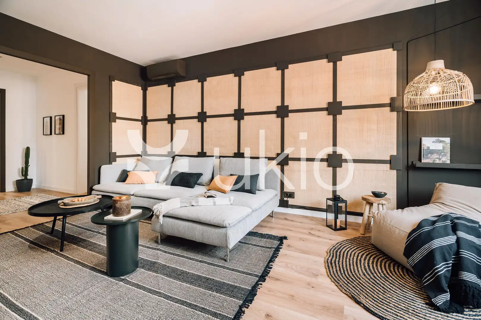 Sala d'estar de Apartament de lloguer en Barcelona amb Aire condicionat, Calefacció i Moblat