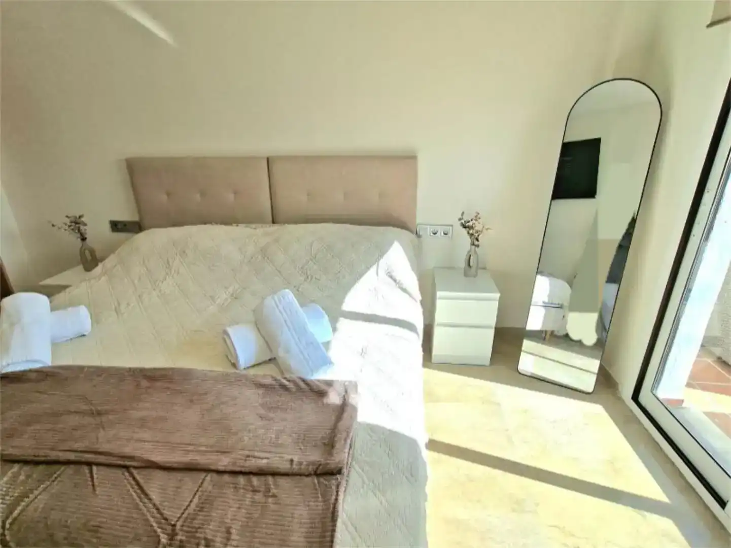Bedroom of Flat for sale in Manilva  with Air Conditioner and Swimming Pool