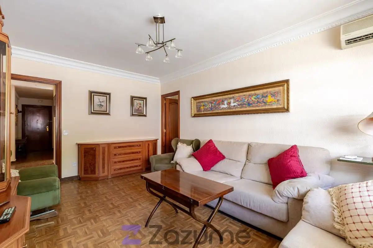Wohnzimmer von Wohnung zur Miete in Madrid mit Klimaanlage, Heizung und Möbliert