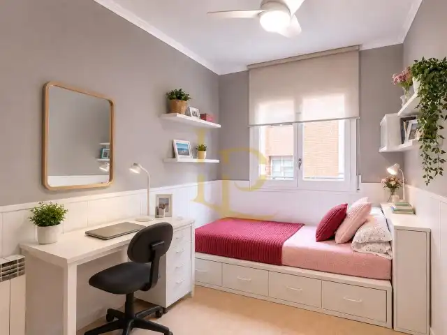 Habitación de Casa adosada en venta en Sant Cugat del Vallès con Aire acondicionado, Calefacción y Jardín privado
