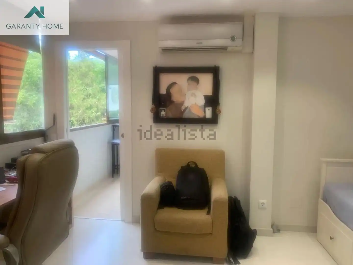 Wohnung zur Miete in Málaga mit Klimaanlage, Privatgarten und Balkon