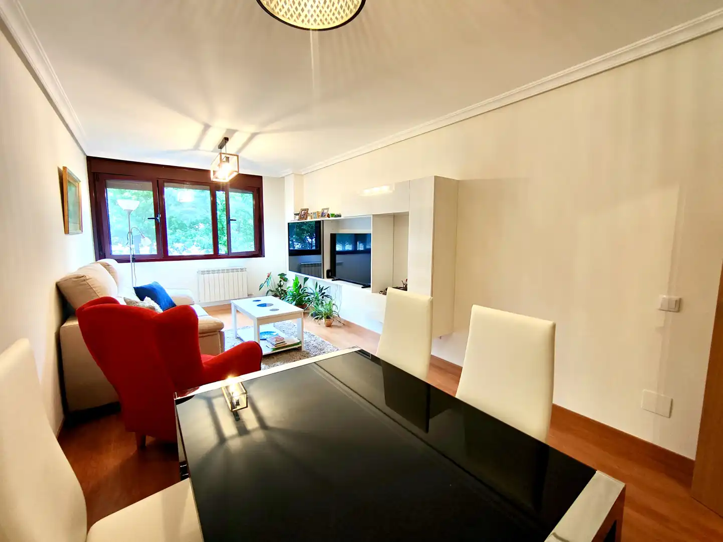 Living room of Flat for rent in Santander  with Heating and Parquet flooring