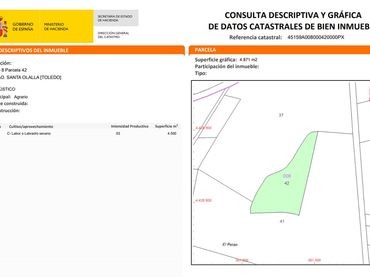 Rustikales Grundstück zum Verkauf in Santa Olalla