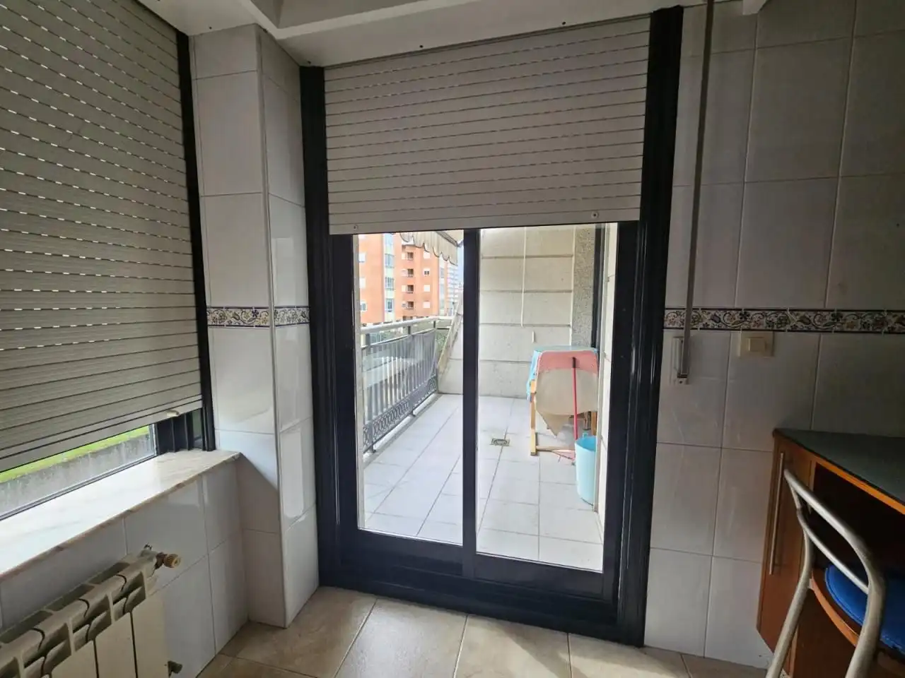Balcony of Flat for rent in Ourense Capital   with Heating, Parquet flooring and Furnished