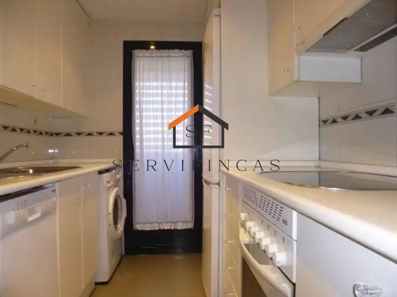 Cuina de Apartament de lloguer en Madrid amb Calefacció, Parquet i Piscina comunitària