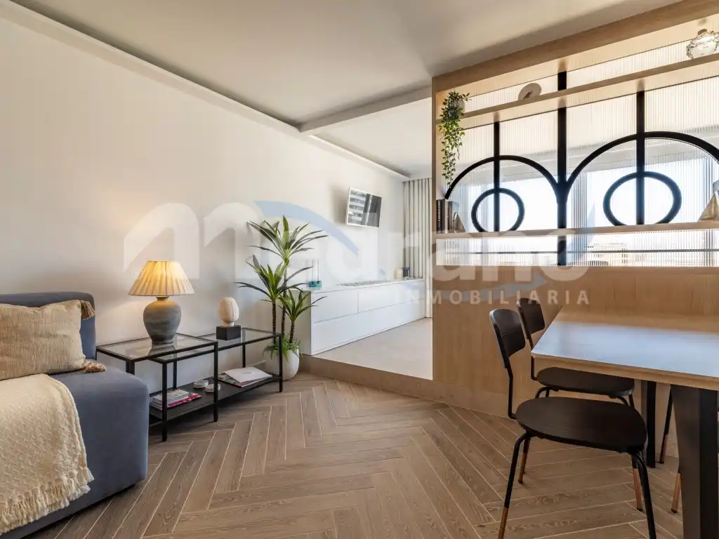 Wohnzimmer von Wohnungen zum Verkauf in Benidorm mit Klimaanlage, Privatgarten und Schwimmbad