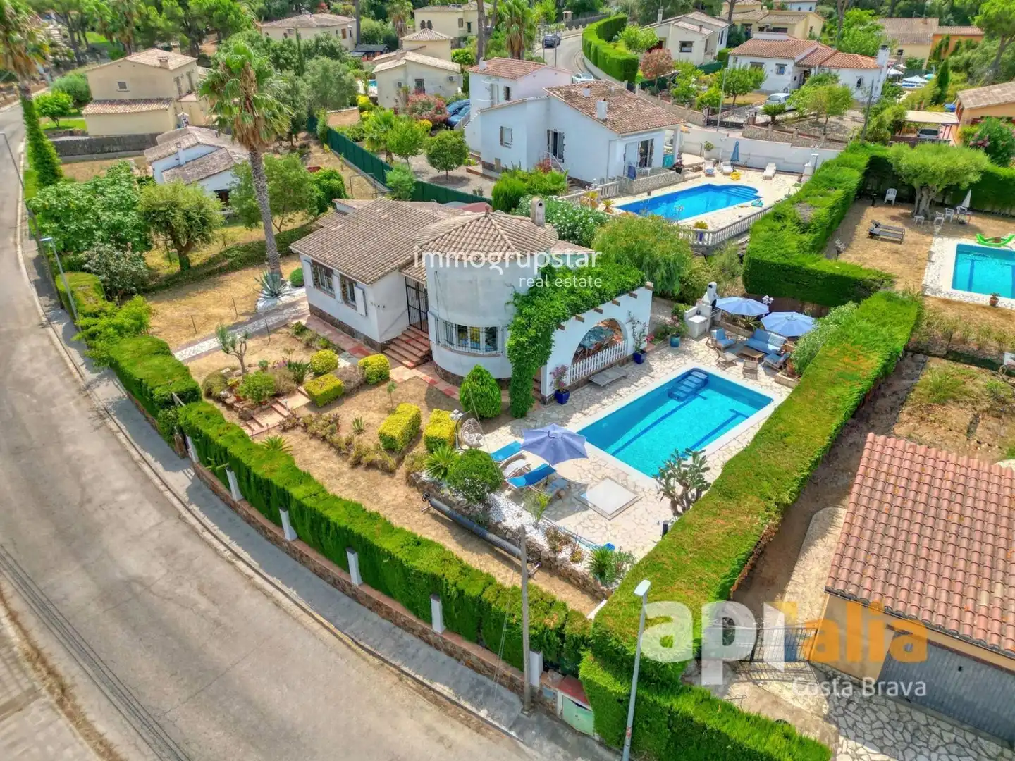 Vista exterior de Casa o chalet en venta en Calonge i Sant Antoni con Calefacción, Terraza y Piscina
