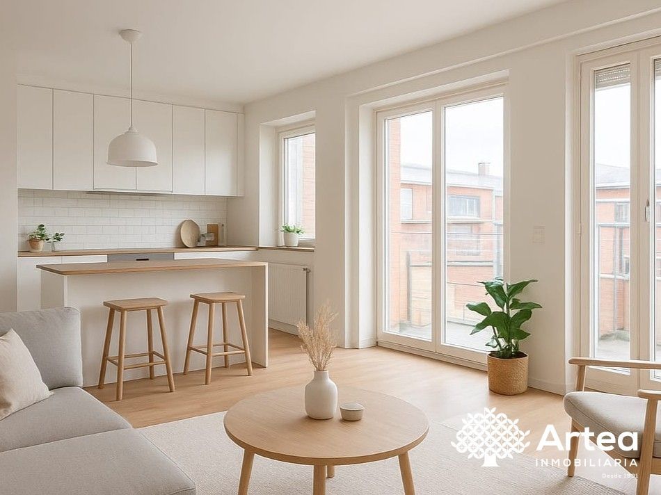 Kitchen of Flat for sale in Bilbao   with Heating, Terrace and Storage room