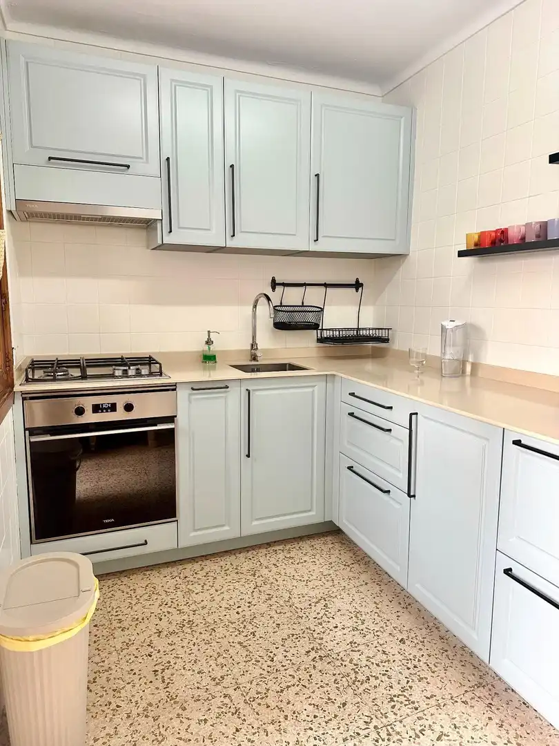 Kitchen of Flat for sale in  Palma de Mallorca  with Terrace, Furnished and Balcony